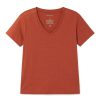 Damen Thinking MU | Thinking Mu Hemp Clavel T-Shirt Cley Red | Xs