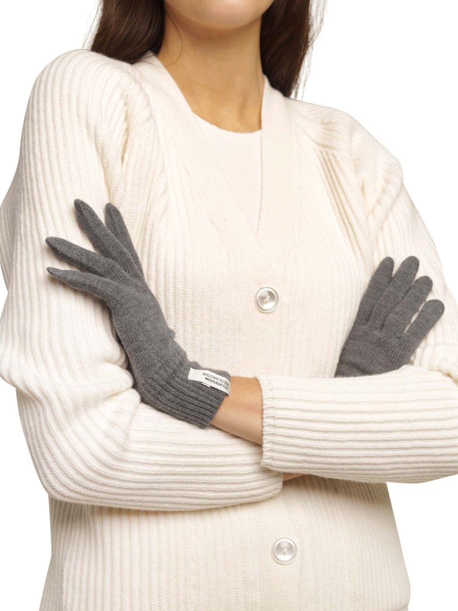 Herren Woolish | Woolish Iki Merino Gloves Grey | S