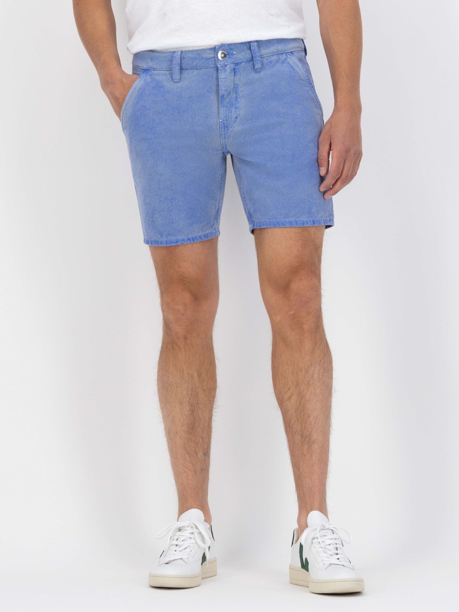 Herren MUD JEANS | Mud Jeans Luca Short Sky Blue | M