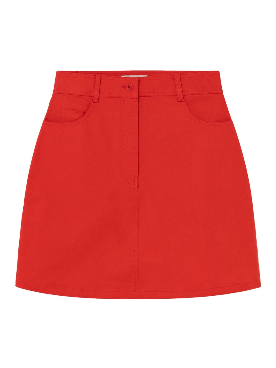 Damen Thinking MU | Thinking Mu Marsha Skirt Red | Xs