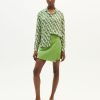 Damen Thinking MU | Thinking Mu Daisy Kati Blouse Green Flower | M