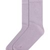 Damen Knowledge Cotton Apparel | Knowledge Cotton Apparel Scallop Rib Edge Glitter Socks Nirvana | 35-38