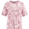 Damen HempAge | Hempage T-Shirt Jersey Jungle Print Rose | S