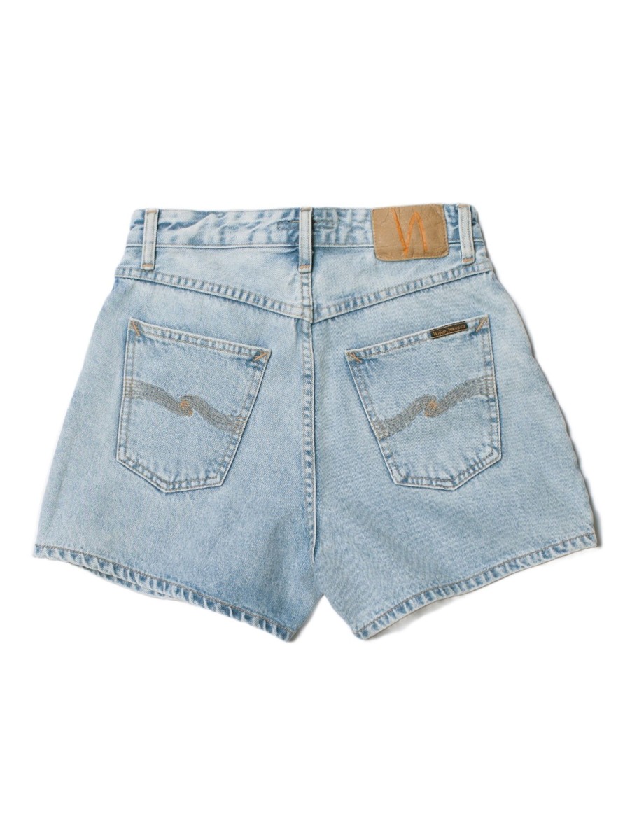 Damen Nudie Jeans | Nudie Jeans Maeve Shorts Sunny Blue | 25