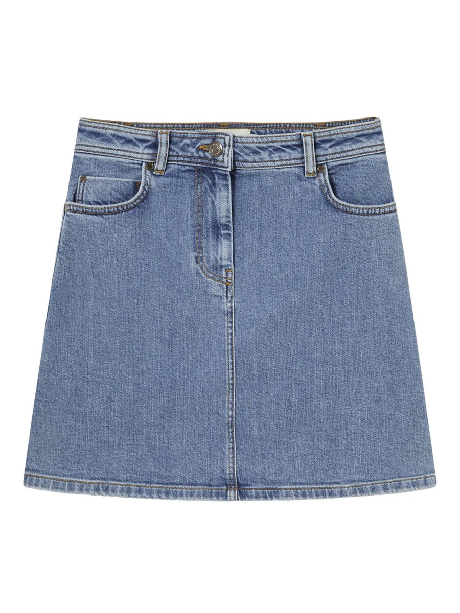 Damen Thinking MU | Thinking Mu Marsha Skirt Light Clean Denim | 34