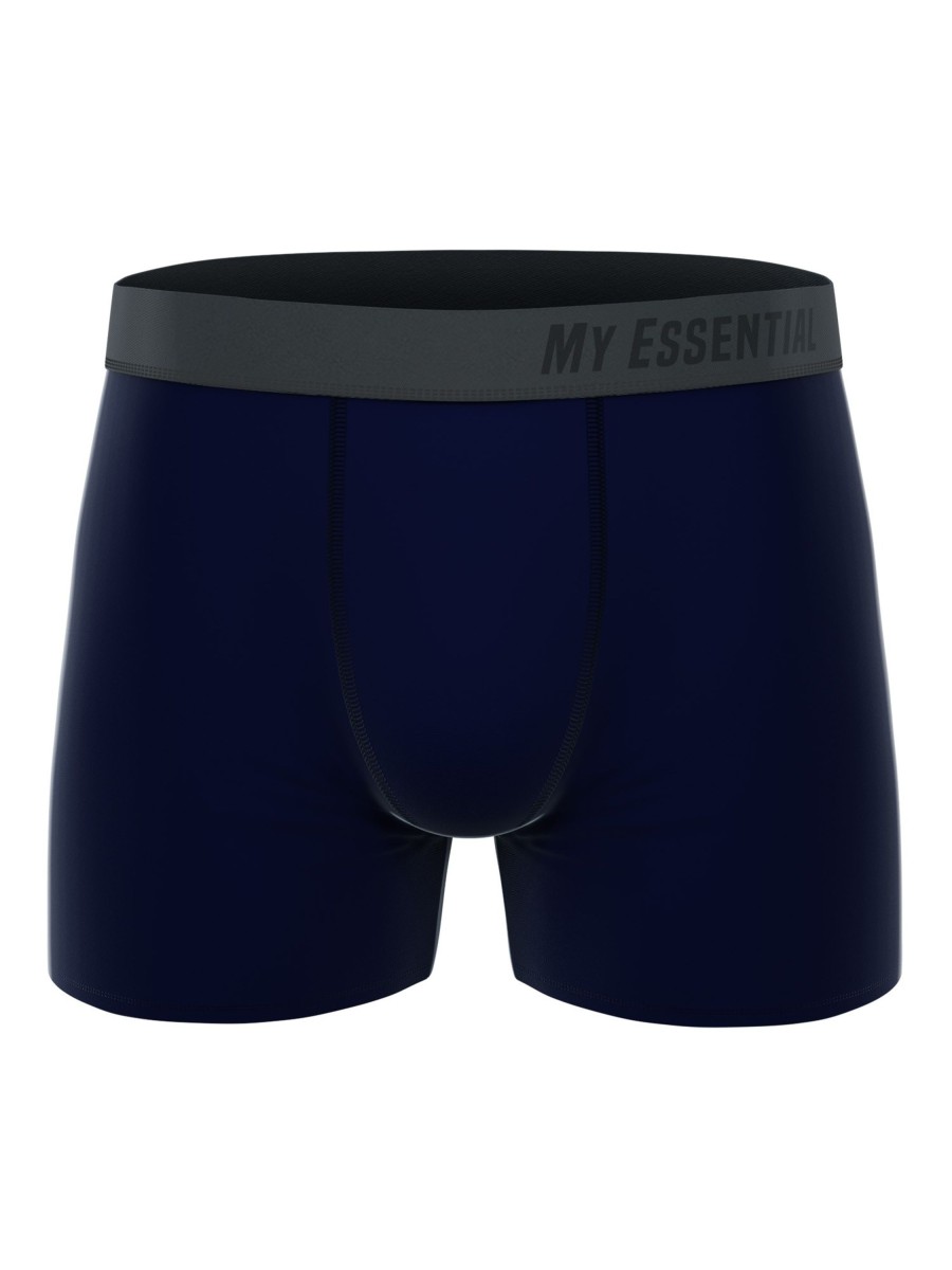 Herren MY ESSENTIAL CLOTHING | My Essential Clothing 3 Pack Boxers Mix Navy | S