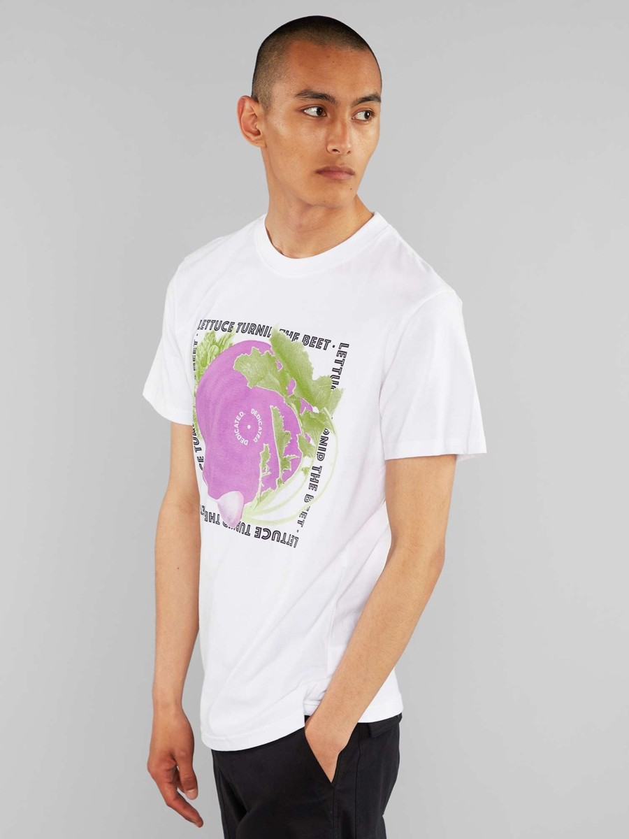 Herren DEDICATED | Dedicated T-Shirt Stockholm Turnip The Beet White | S