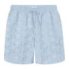 Damen Knowledge Cotton Apparel | Knowledge Cotton Apparel Embroidery Anglaise Shorts Skyway | Xs