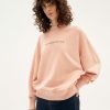 Damen Thinking MU | Thinking Mu Here Comes The Sun Sweatshirt Coral Fantine | Xs