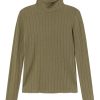 Damen Thinking MU | Thinking Mu Trash Ellen L/S Top Olive Green | Xs