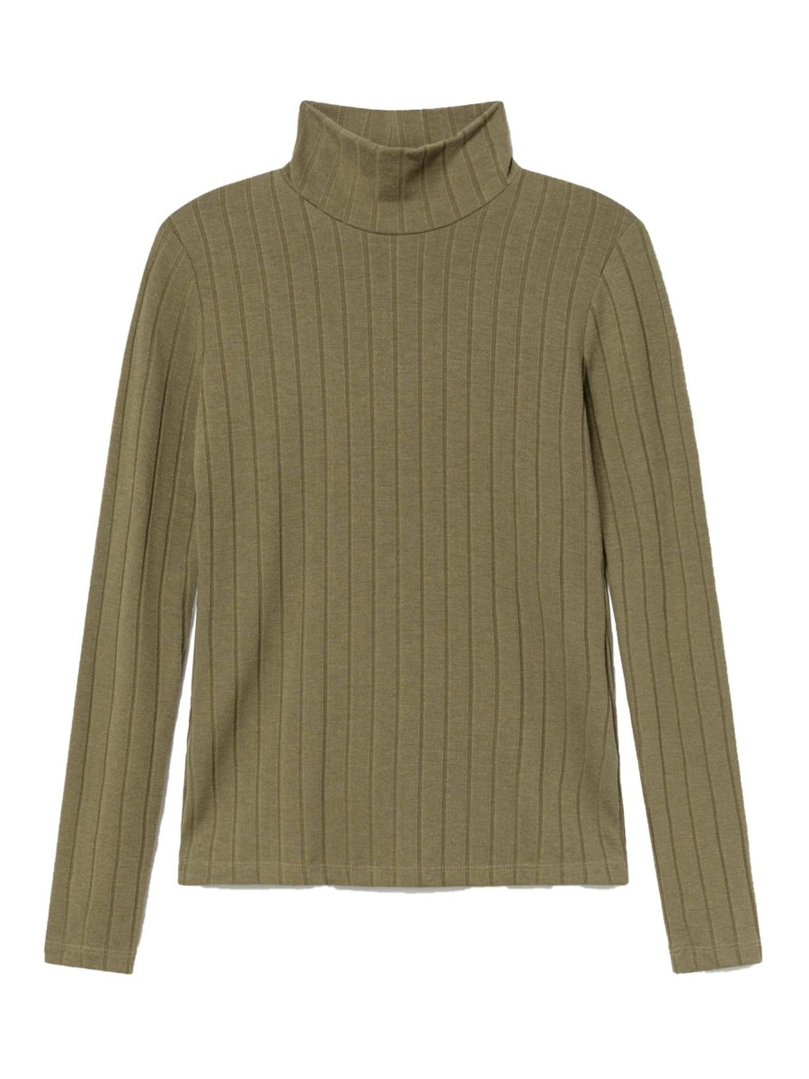 Damen Thinking MU | Thinking Mu Trash Ellen L/S Top Olive Green | Xs