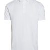 Herren Knowledge Cotton Apparel | Knowledge Cotton Apparel Rowan Tone-In-Tone Striped Polo Bright White | S