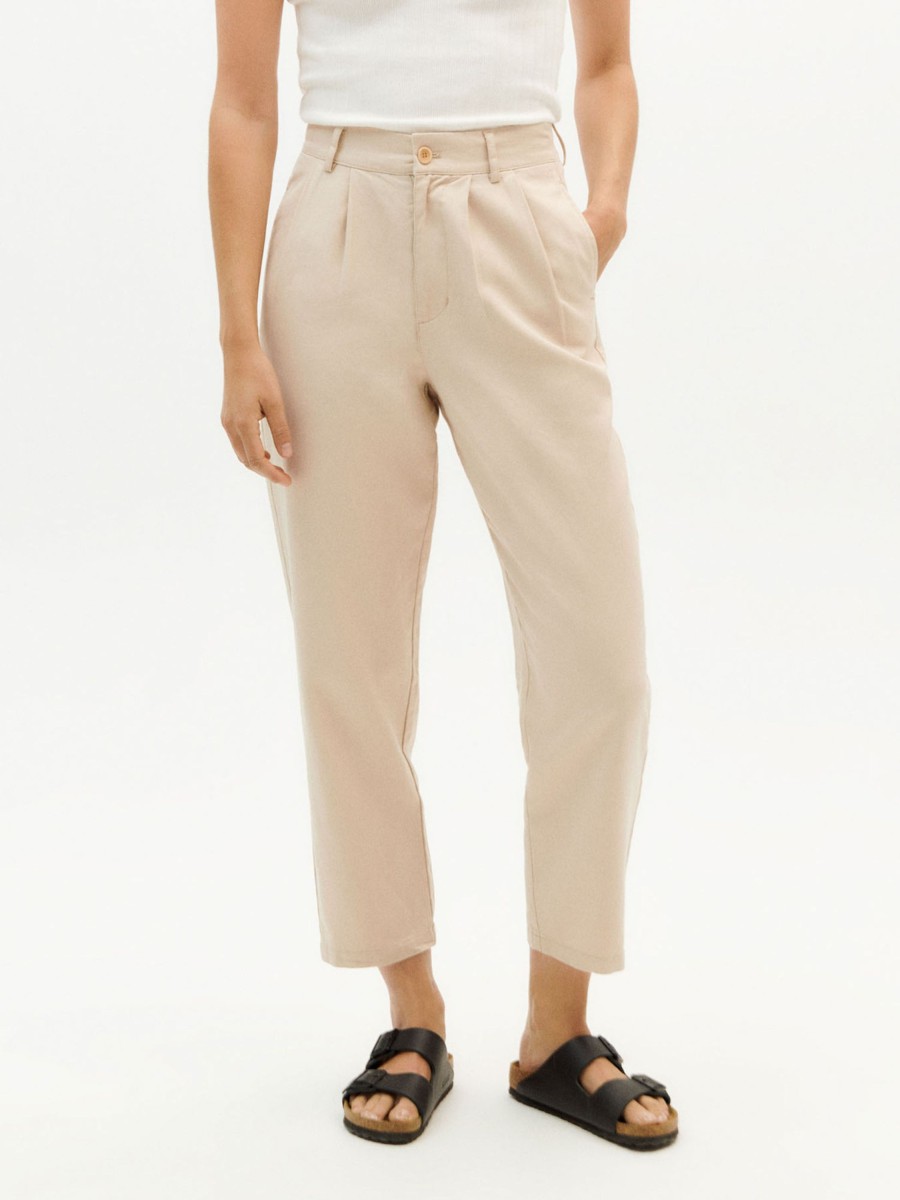 Damen Thinking MU | Thinking Mu Hemp Rina Pants Pearl | 36