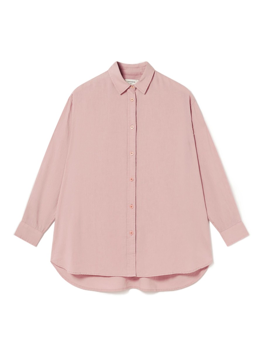 Damen Thinking MU | Thinking Mu Hemp Gia Oversize Blouse Pink | M