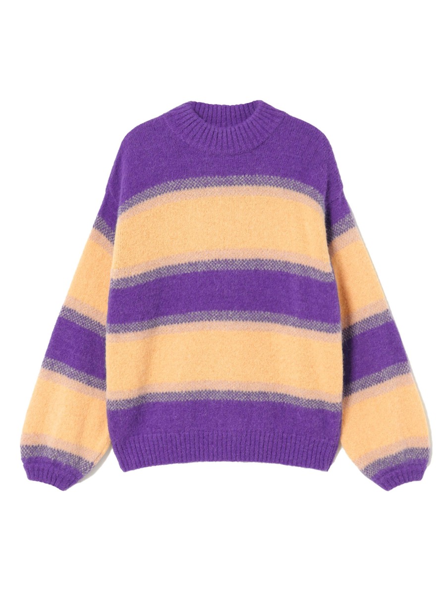 Damen Thinking MU | Thinking Mu Lada Knitted Sweater Violet | Xs