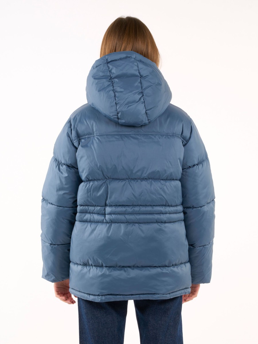 Damen Knowledge Cotton Apparel | Knowledge Cotton Apparel Thermoreu2122 Short Puffer Jacket China Blue | Xs