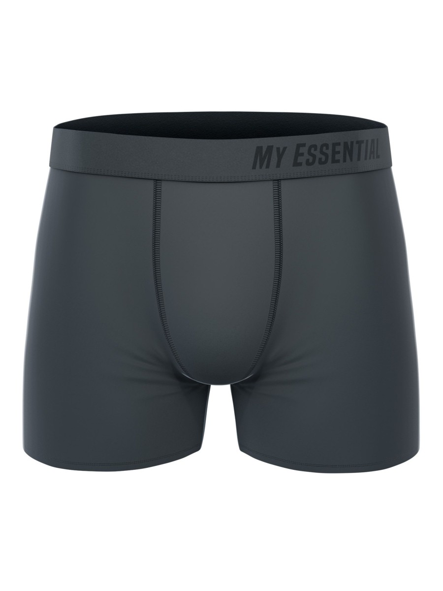 Herren MY ESSENTIAL CLOTHING | My Essential Clothing 3 Pack Boxers All Grey | Xxl