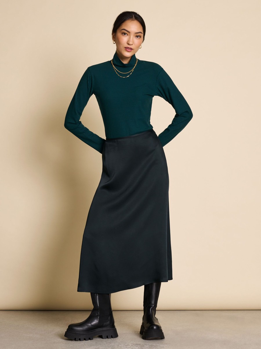 Damen JAN 'N JUNE | Jan 'N June Turtle Neck Mio Bottle Green | S