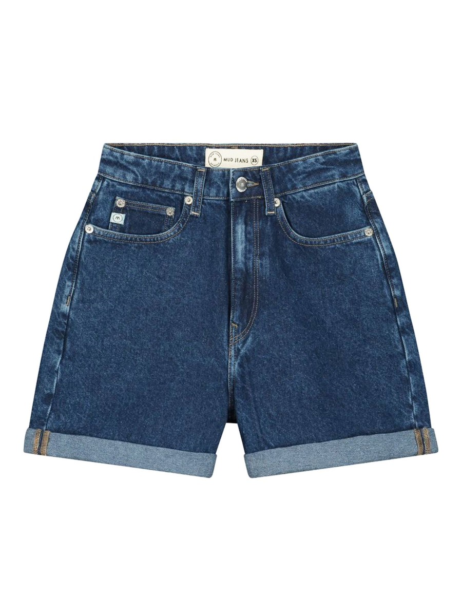 Damen MUD JEANS | Mud Jeans Marilyn Short Stone Indigo | Xs