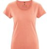 Damen HempAge | Hempage T-Shirt With Rolling Collar Peach | S