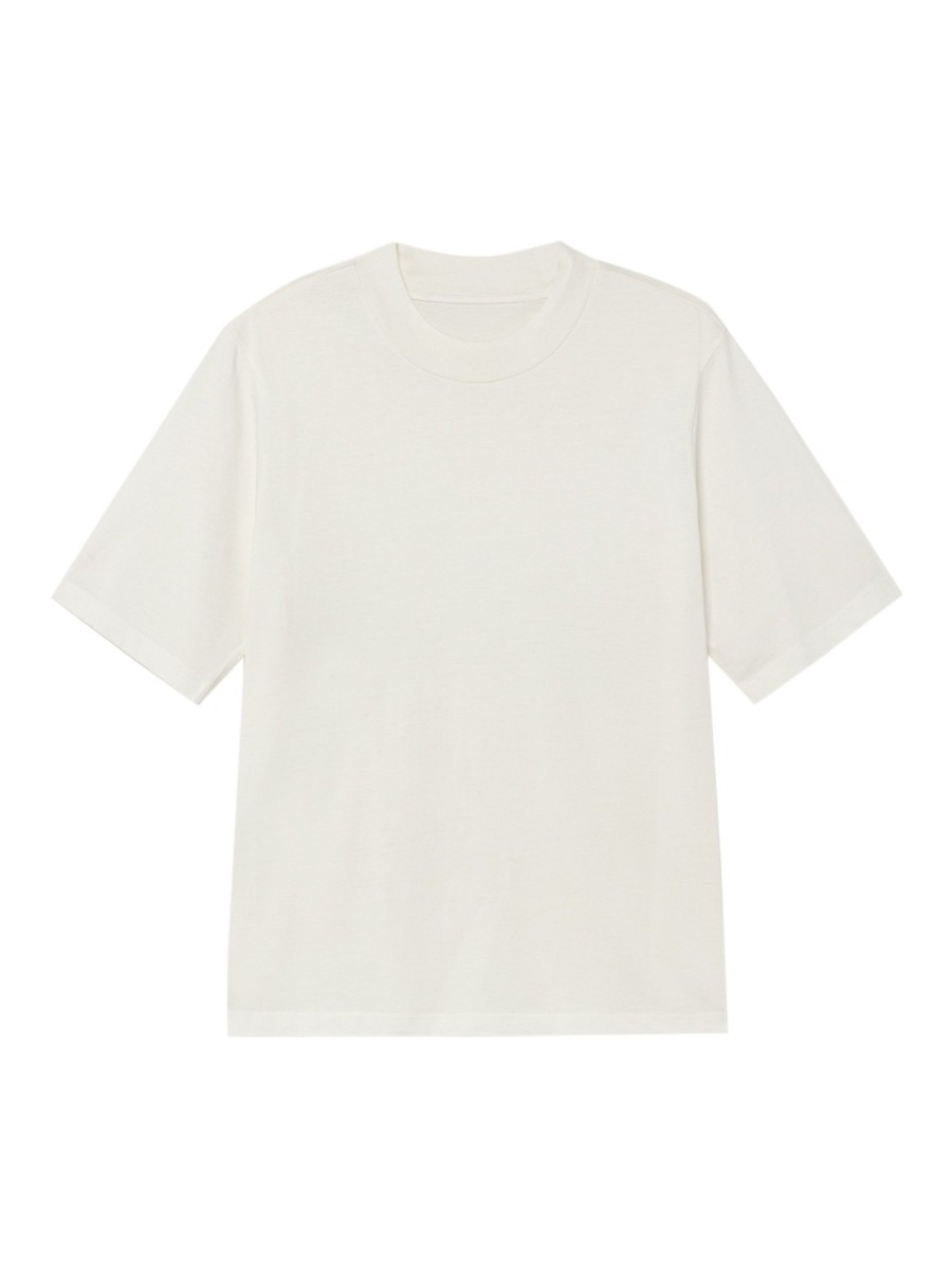 Damen Thinking MU | Thinking Mu Basic Mock T-Shirt White | S