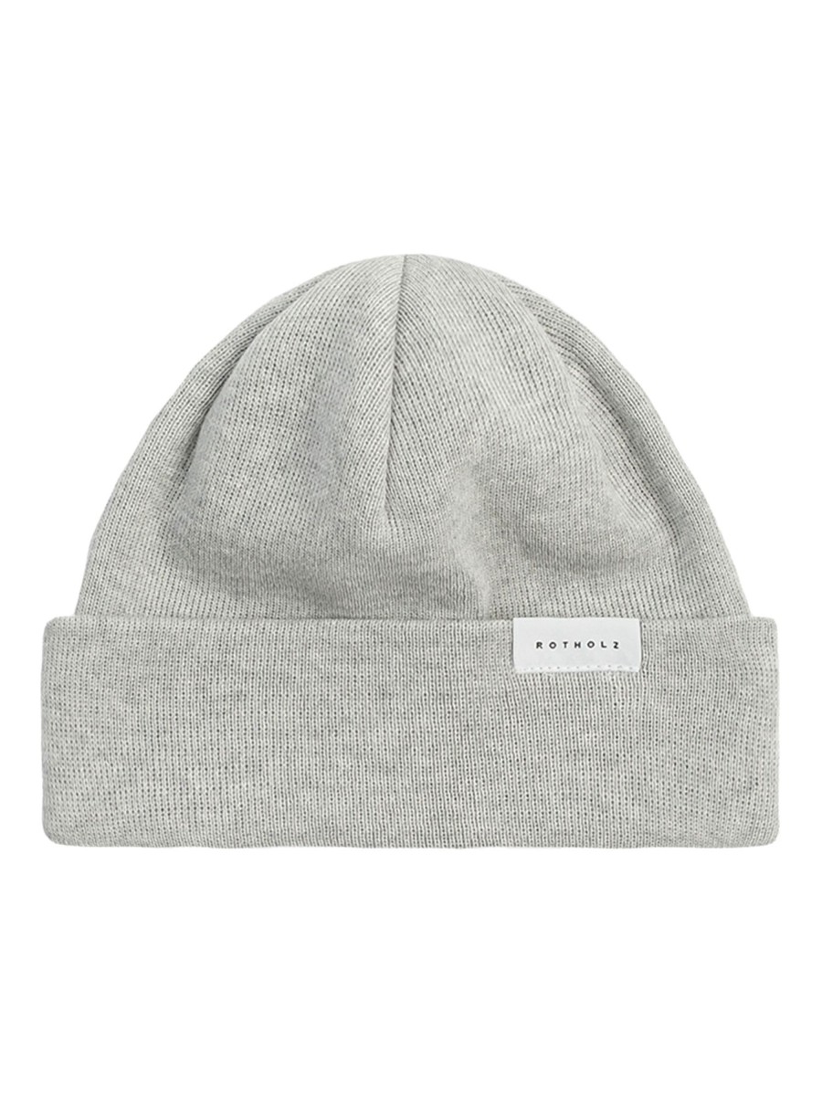 Damen Rotholz | Rotholz Short Fine Merino Beanie Grey | Onesize