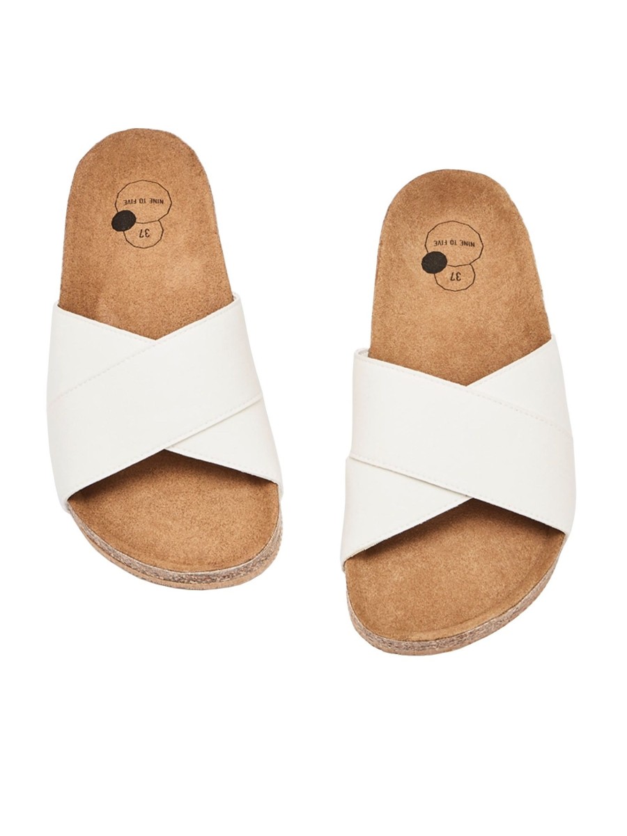 Damen NINE TO FIVE | Nine To Five Cross Slide #Clota Cream Fiber | 36