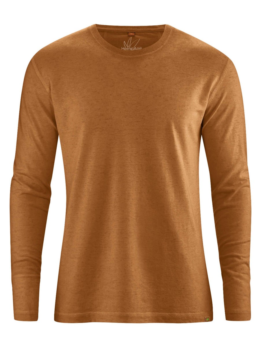 Herren HempAge | Hempage Basic Longsleeve Almond | S