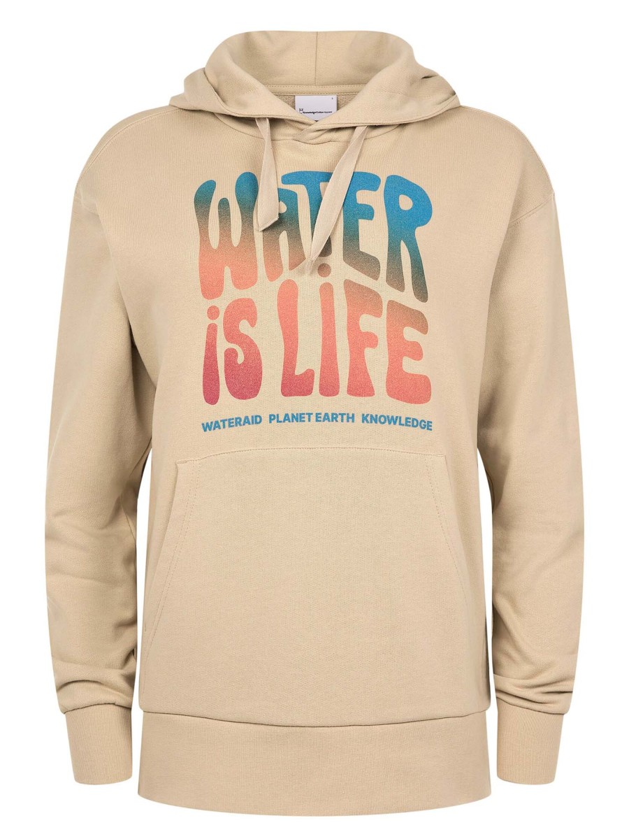 Damen Knowledge Cotton Apparel | Knowledge Cotton Apparel Wateraid Hoodie Safari | Xs