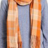 Herren Knowledge Cotton Apparel | Knowledge Cotton Apparel Woven Scarf Orange | Onesize