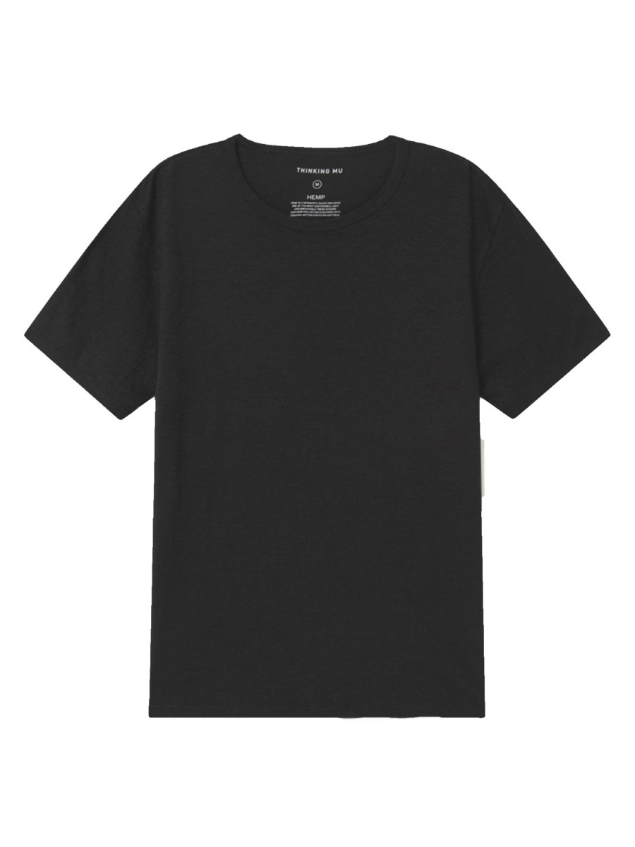 Herren Thinking MU | Thinking Mu Hemp T-Shirt Black | S