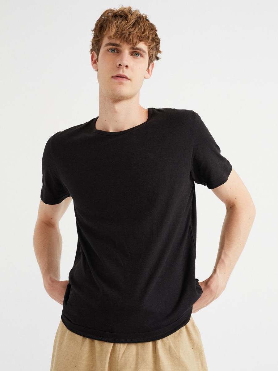 Herren Thinking MU | Thinking Mu Hemp T-Shirt Black | S