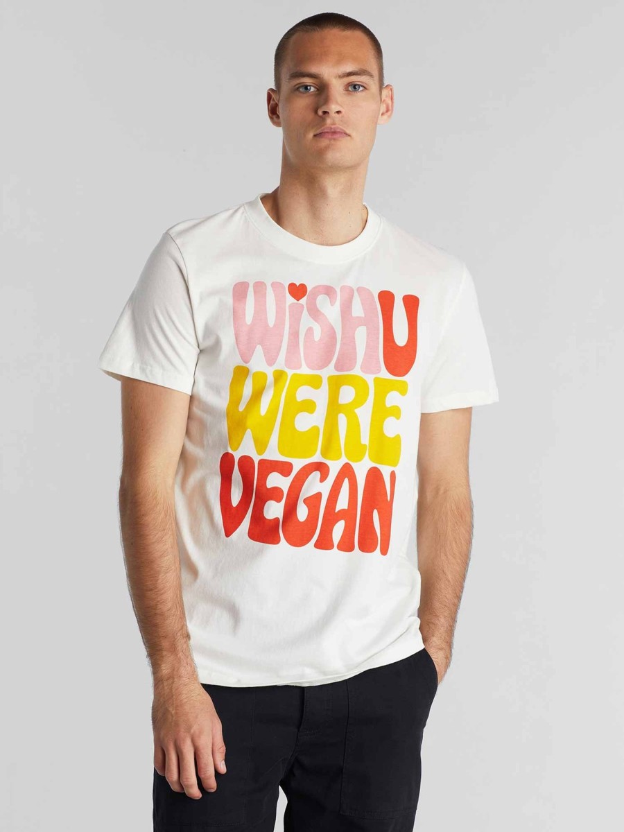 Herren DEDICATED | Dedicated T-Shirt Stockholm Wish Vegan Offwhite | M