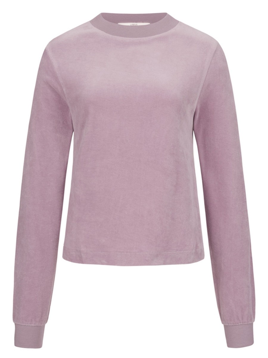 Damen LANIUS | Lanius Velvet-Sweatshirt Powder Berry | 34