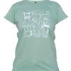 Damen Kipepeo Clothing | Kipepeo Clothing Damen T-Shirt Serengeti Mint | S