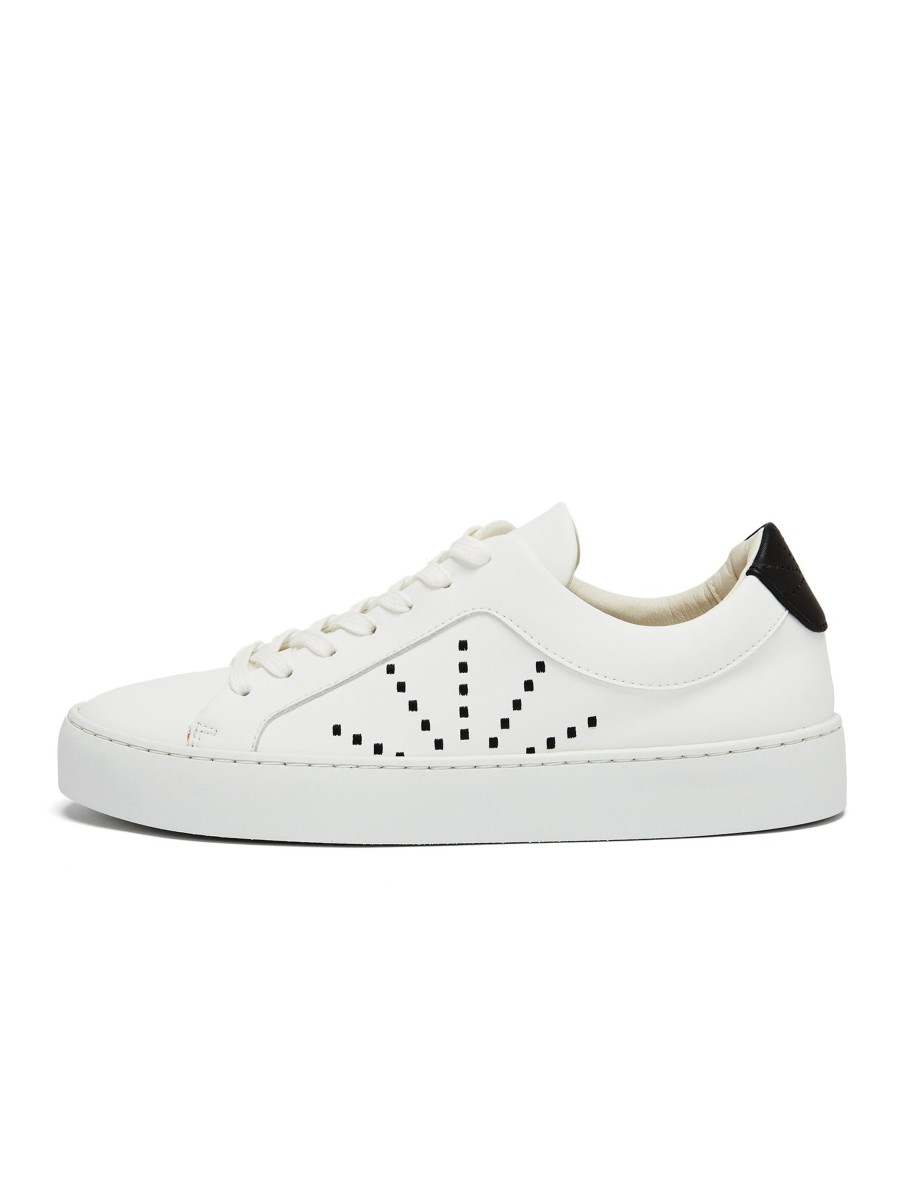 Damen NINE TO FIVE | Nine To Five Laced Sneaker #Gracia - Vegan White Micro | 37