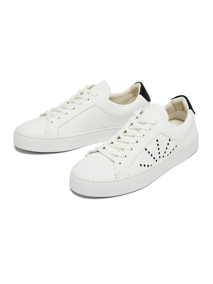 Damen NINE TO FIVE | Nine To Five Laced Sneaker #Gracia - Vegan White Micro | 37