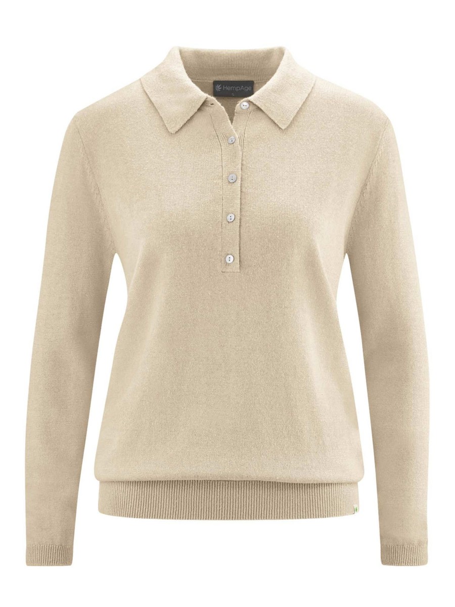 Damen HempAge | Hempage Polo Knit Gobi | S