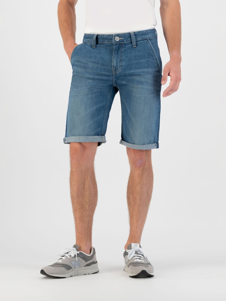 Herren MUD JEANS | Mud Jeans Carlo Short Medium Worn | S