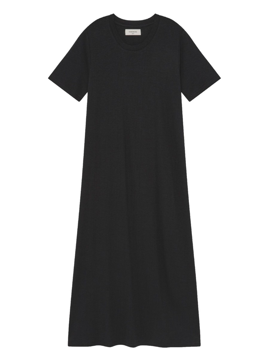 Damen Thinking MU | Thinking Mu Hemp Oueme Dress Black | Xs