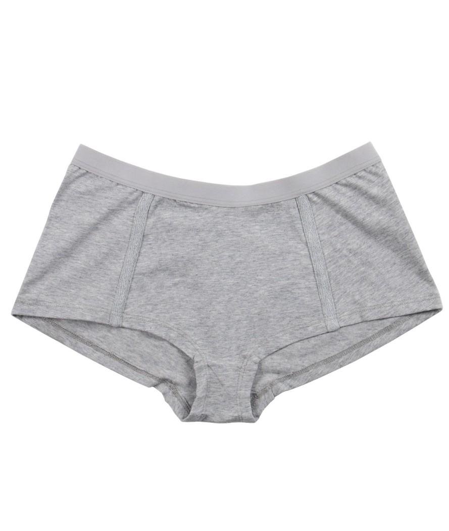 Damen VATTER | Vatter Boy Short Easy Emma Grey Melange Xs