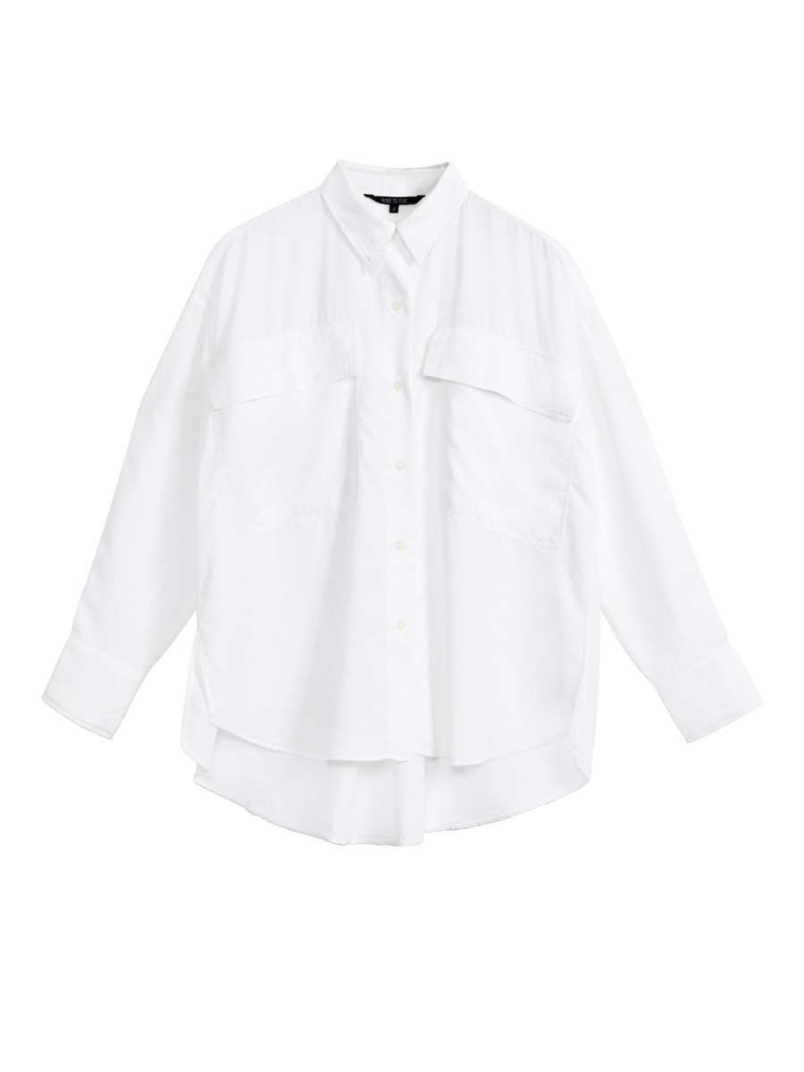 Damen NINE TO FIVE | Nine To Five Long Shirt #Glenn White | Xs