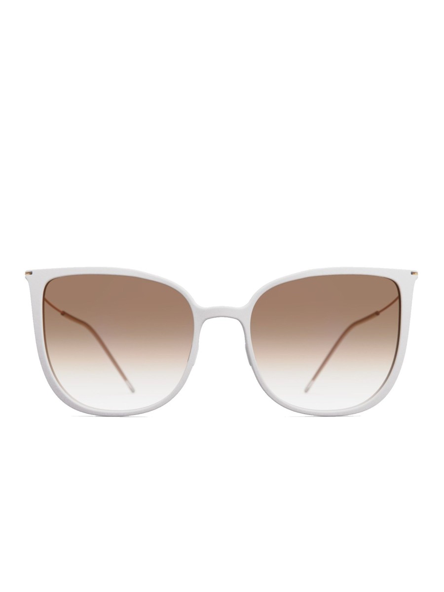 Damen weareannu | Weareannu Cateye 02 L Light Grey / Brown Gradient / Gold