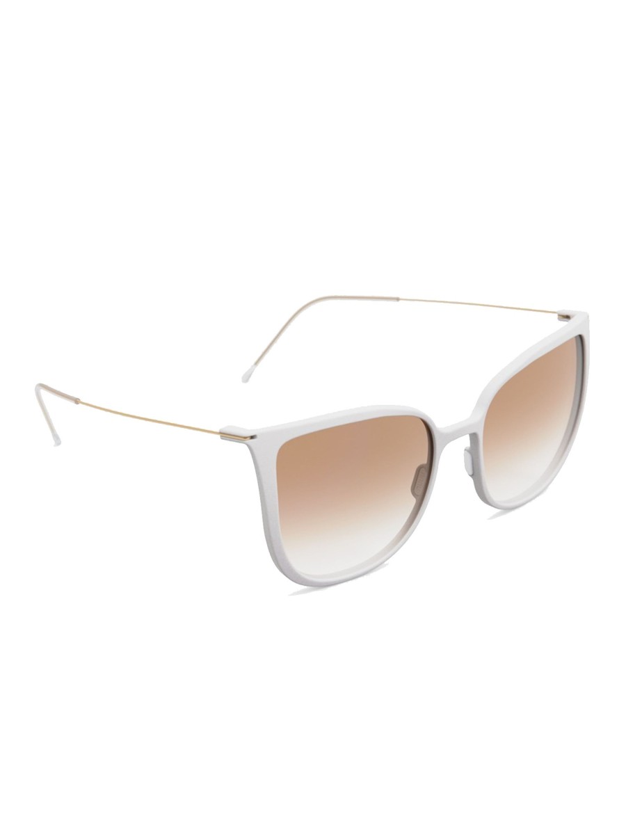 Damen weareannu | Weareannu Cateye 02 L Light Grey / Brown Gradient / Gold