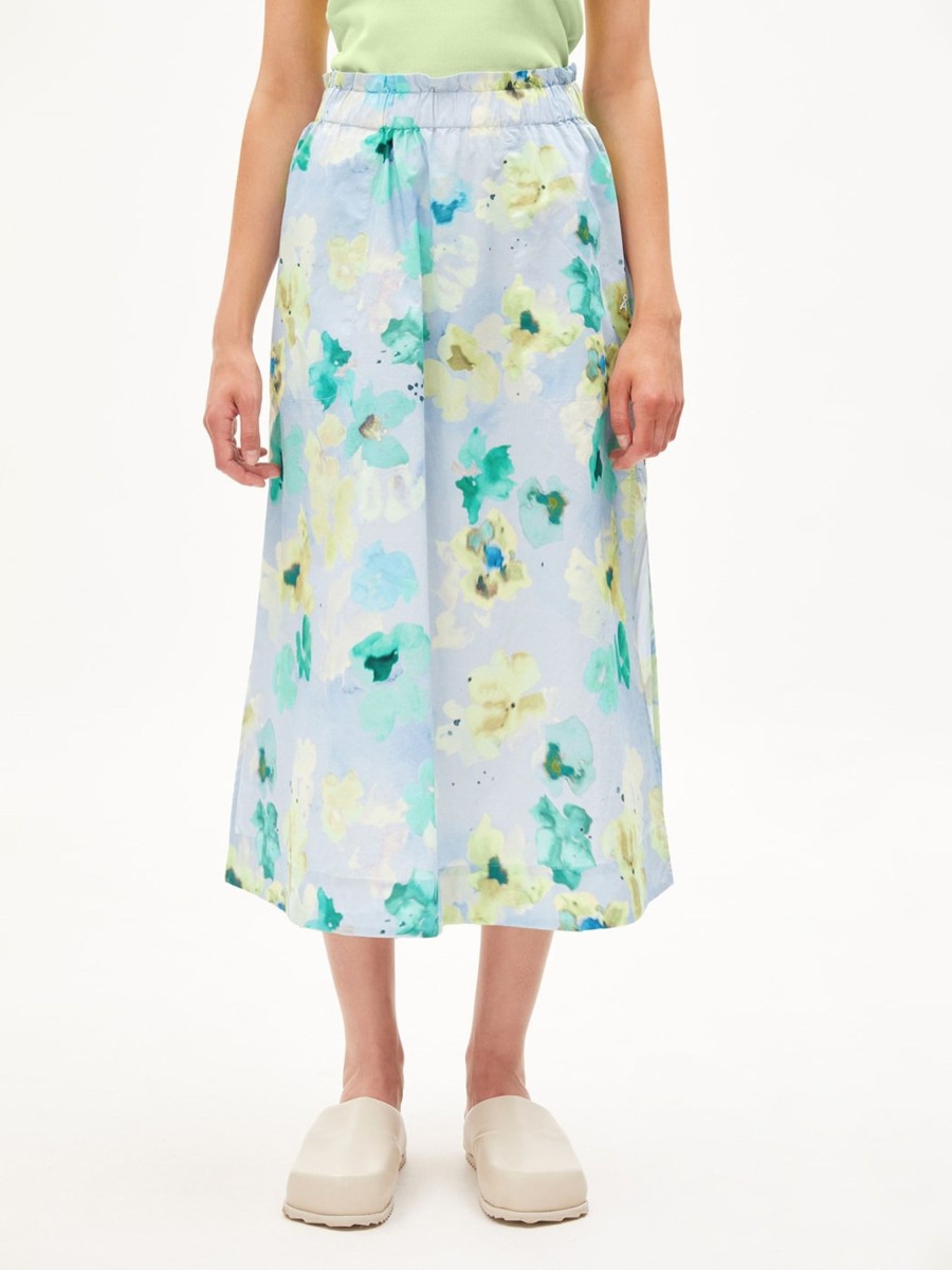 Damen ARMEDANGELS | Armedangels Aaimemi Aqua Floral Morning Sky | Xs