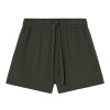 Damen Thinking MU | Thinking Mu Geranio Shorts Green Seersucker Checks | S