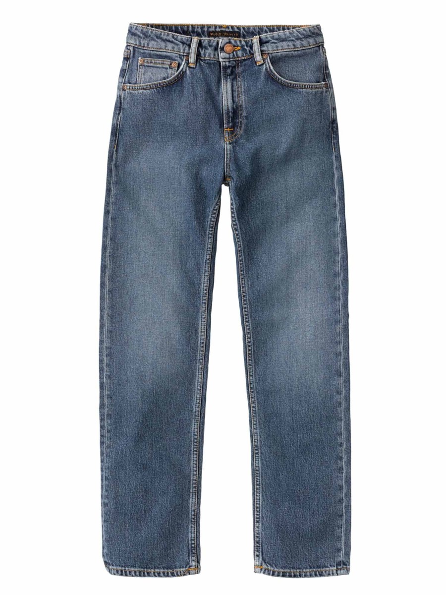 Damen Nudie Jeans | Nudie Jeans Straight Sally Indigo Autumn | 28/28