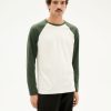 Herren Thinking MU | Thinking Mu Baseball L/S T-Shirt Bottle Green | S