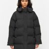 Damen Knowledge Cotton Apparel | Knowledge Cotton Apparel Allyssa Long Puffer Jacket Black Jet | Xs