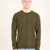 Herren Knowledge Cotton Apparel | Knowledge Cotton Apparel Basic O-Neck Knit Forrest Night | L